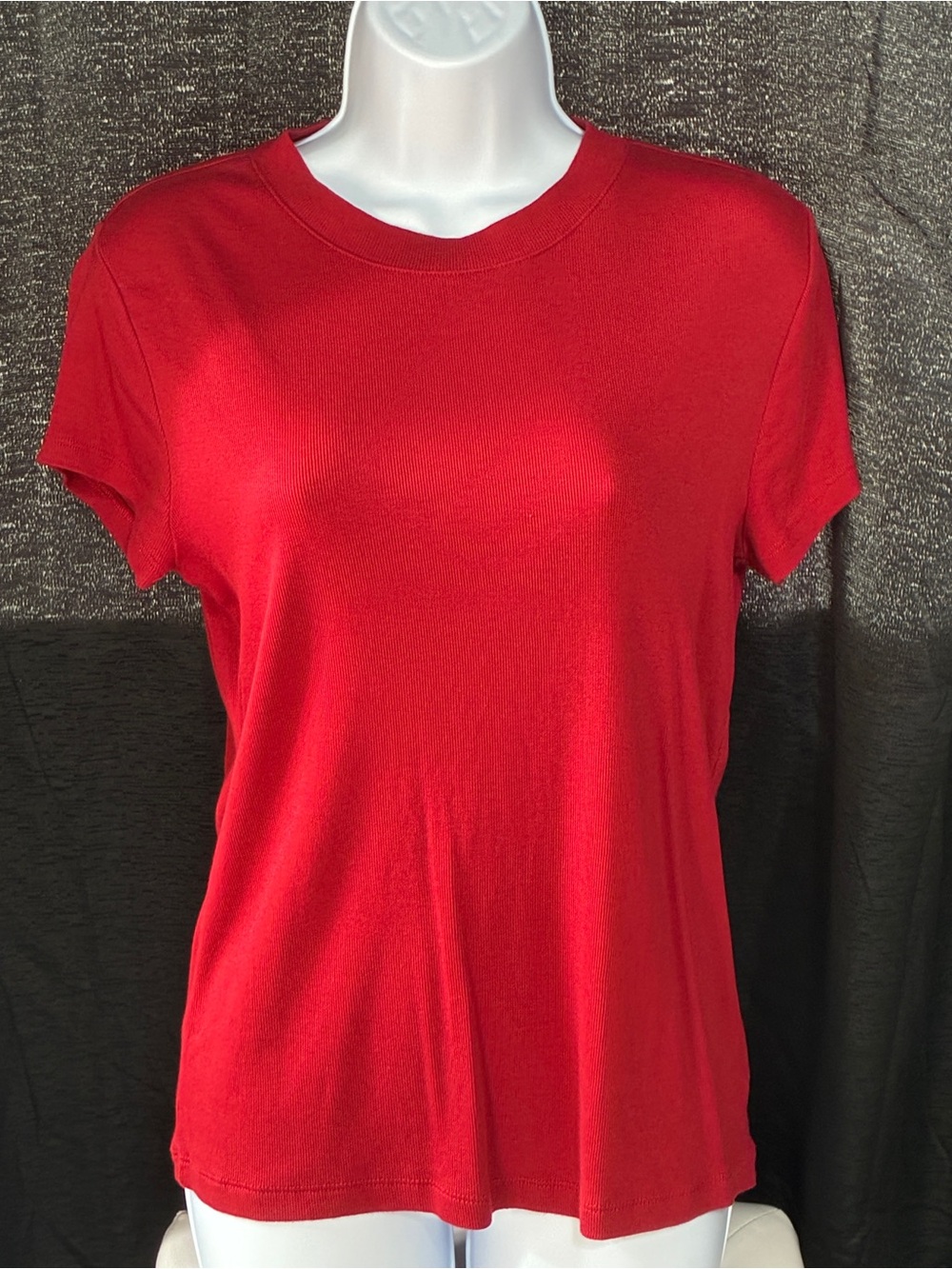 a new day Red Short Sleeve Crewneck Tee